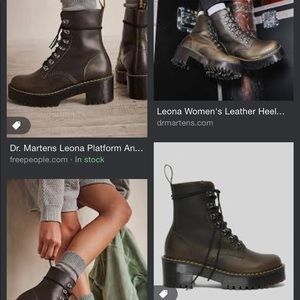 BRAND NEW Leona Dr. Martens Boots size 6 taupe